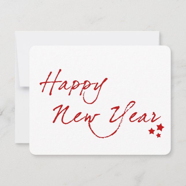 happy new year  card (Front)