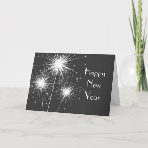 Happy New Year Card (grey)