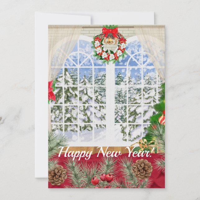 Happy New Year Card Window (Front)