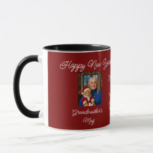 Happy New Year,  Cat And Owner Photo Mug