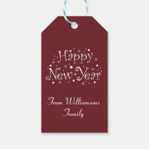 happy new year celebrate event Personalized Gift Tags