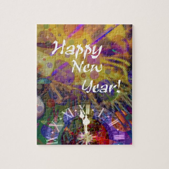Happy New Year celebration. Jigsaw Puzzle (Vertical)