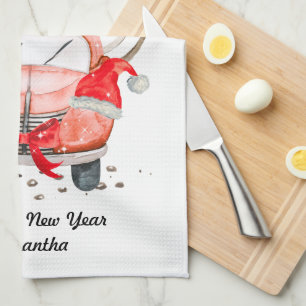 Happy new year Christmas gift for wife Kitchen Towel