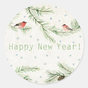 Happy New Year! Classic Round Sticker