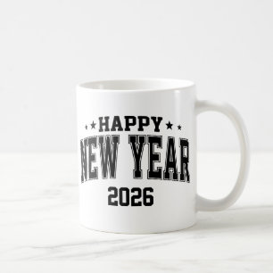 Happy New Year College Letter Style Coffee Mug