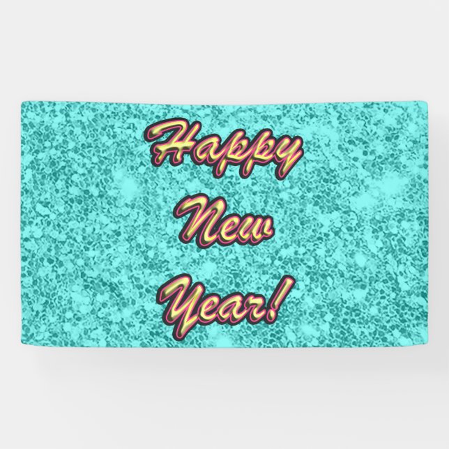 Happy New Year Colourful Banner (Horizontal)