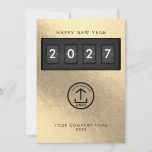 Happy New Year Corporate Business Logo Gold