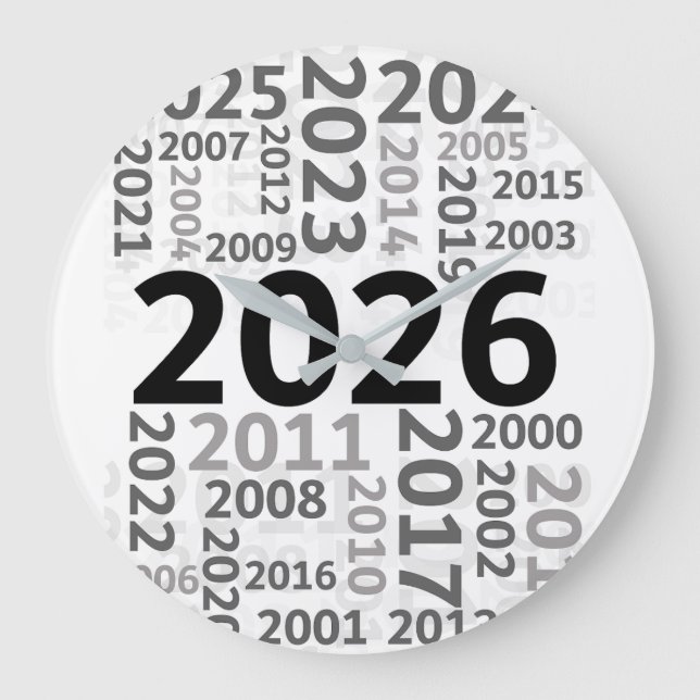 Happy New Year Countdown Wall Clock (Front)