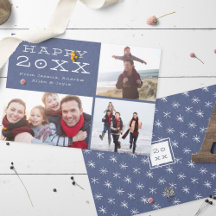 Happy New Year Custom Family Photo Template