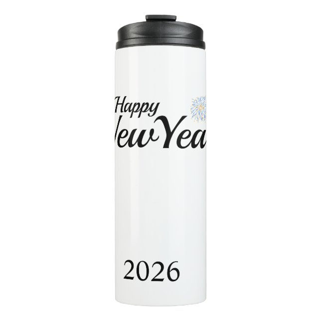 Happy New Year Custom Present Thermal Tumbler (Front)