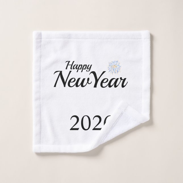 Happy New Year Custom Present Wash Cloth (Wash Cloth)