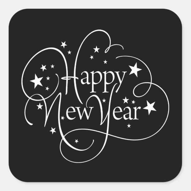 Happy New Year Stickers | Zazzle CA