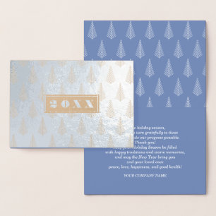 Happy New Year   Custom Year Luxury Real Foil Card