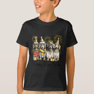 Happy New Year Dachshund Dog Lover 2026 New Year H T-Shirt