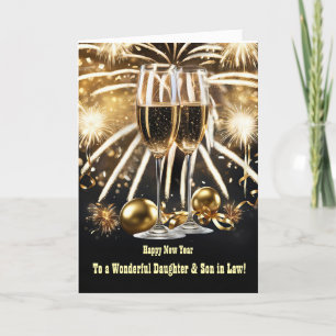 Happy New Year Daughter Son in Law Husband Card