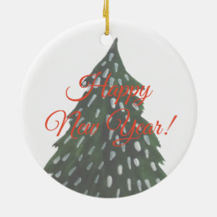 Happy New Year Decorative Ornament