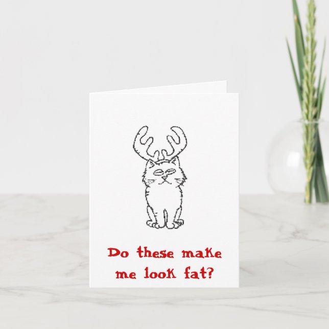 Happy New Year Do these make me lo... - Customized Holiday Card (Front)