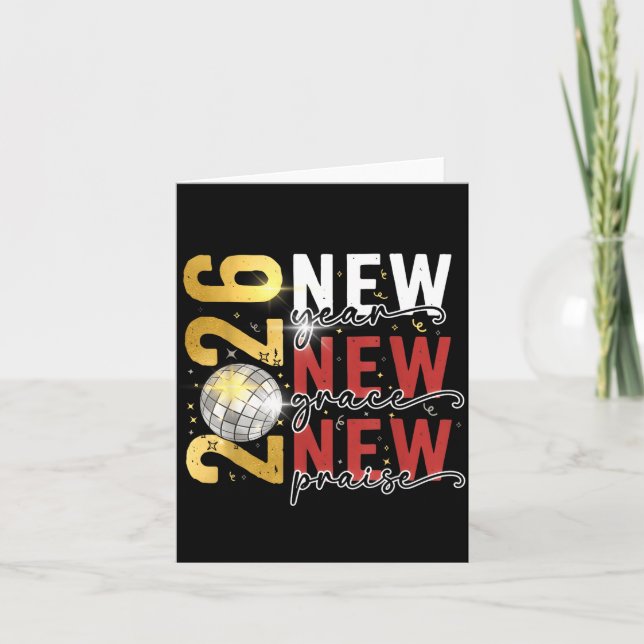 Happy New Year Eve 2026 New Year Party Hello 2026  Card (Front)