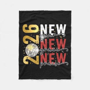 Happy New Year Eve 2026 New Year Party Hello 2026 Fleece Blanket