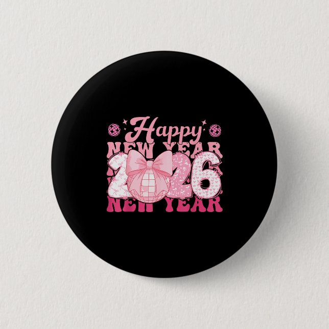 Happy New Year Eve 2026 Party Family Matching Men  2 Inch Round Button (Front)
