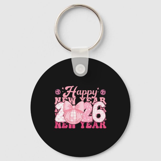 Happy New Year Eve 2026 Party Family Matching Men  Keychain (Front)