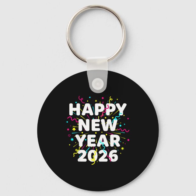 Happy New Year Eve Party 2026 Nye Family Matching  Keychain (Front)