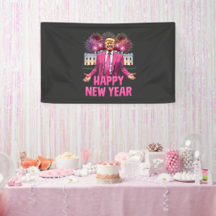 Happy New Year Eve Trump Resolution 2025 Banner