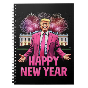 Happy New Year Eve Trump Resolution 2025 Notebook