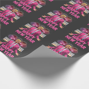 Happy New Year Eve Trump Resolution 2025 Wrapping Paper