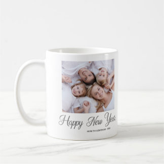 Happy New Year Family Photo Gift Coffee Mug