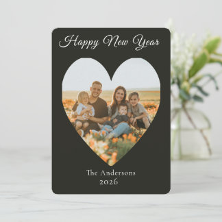 Happy New Year Family Photo  Holiday Card