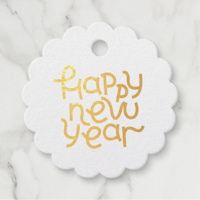 Happy New Year Favour Tags (Front)