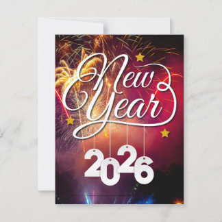 Happy New Year – Festive Celebration Design Postcard