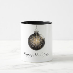 Happy New Year Fireworks Ball Mug