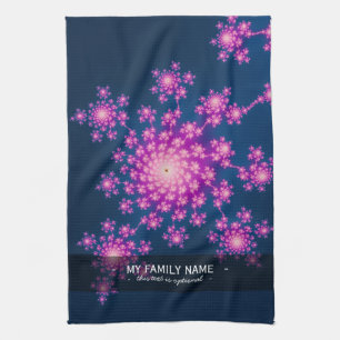 Happy New Year Fractal Kitchen Towel