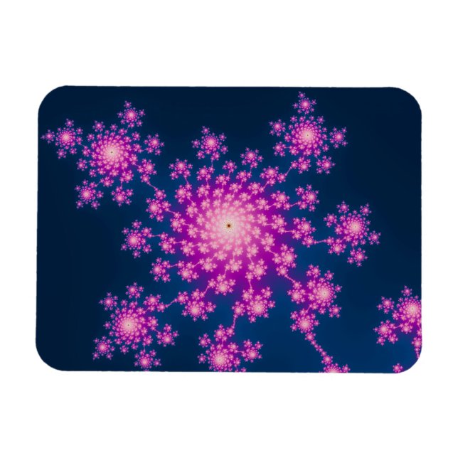 Happy New Year Fractal Magnet (Horizontal)