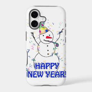 Happy New Year from the Celebrating Snowman