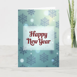Happy New Year Frosty Card