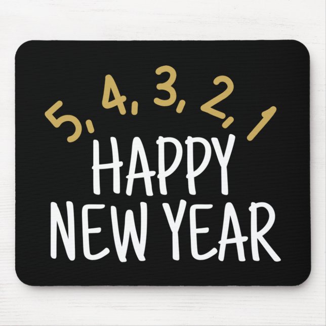 Happy New Year Funny Mouse Pad (Front)