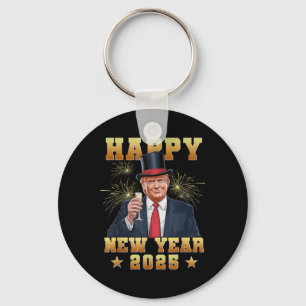 Happy New Year Funny Trump 2025 Uni-adults Trump S Keychain