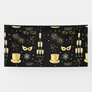 Happy New Year GB 4x8 Vinyl Banner