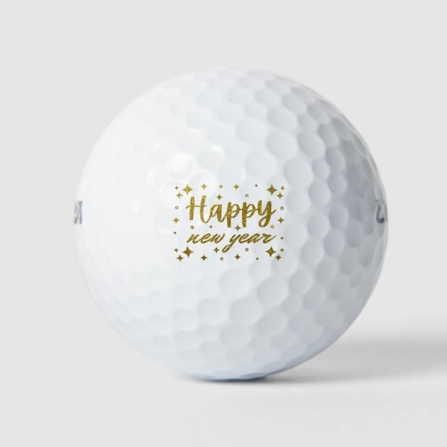Happy New Year Golf Balls (Front)