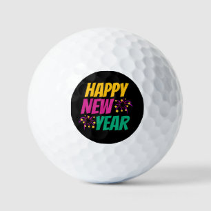 Happy New Year Golf Balls