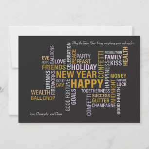 Happy New Year Greeting Card