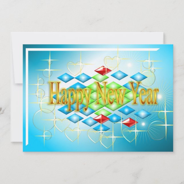 Happy New Year Greeting Card (Front)