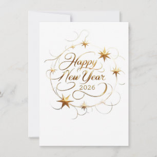 Happy New Year Greeting Card Fresh Start & New B