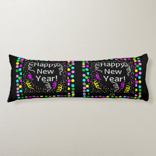 Happy New Year Greetings Body Pillow