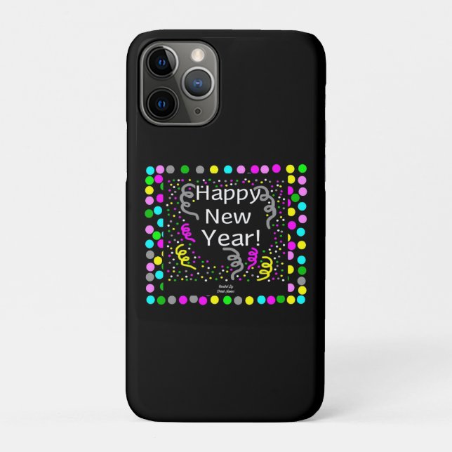 Happy New Year Greetings iPhone 11 Pro Case (Back)