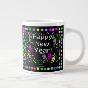 Happy New Year Greetings Jumbo Mug