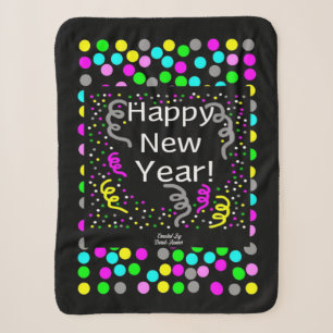Happy New Year Greetings Small Sherpa Blanket